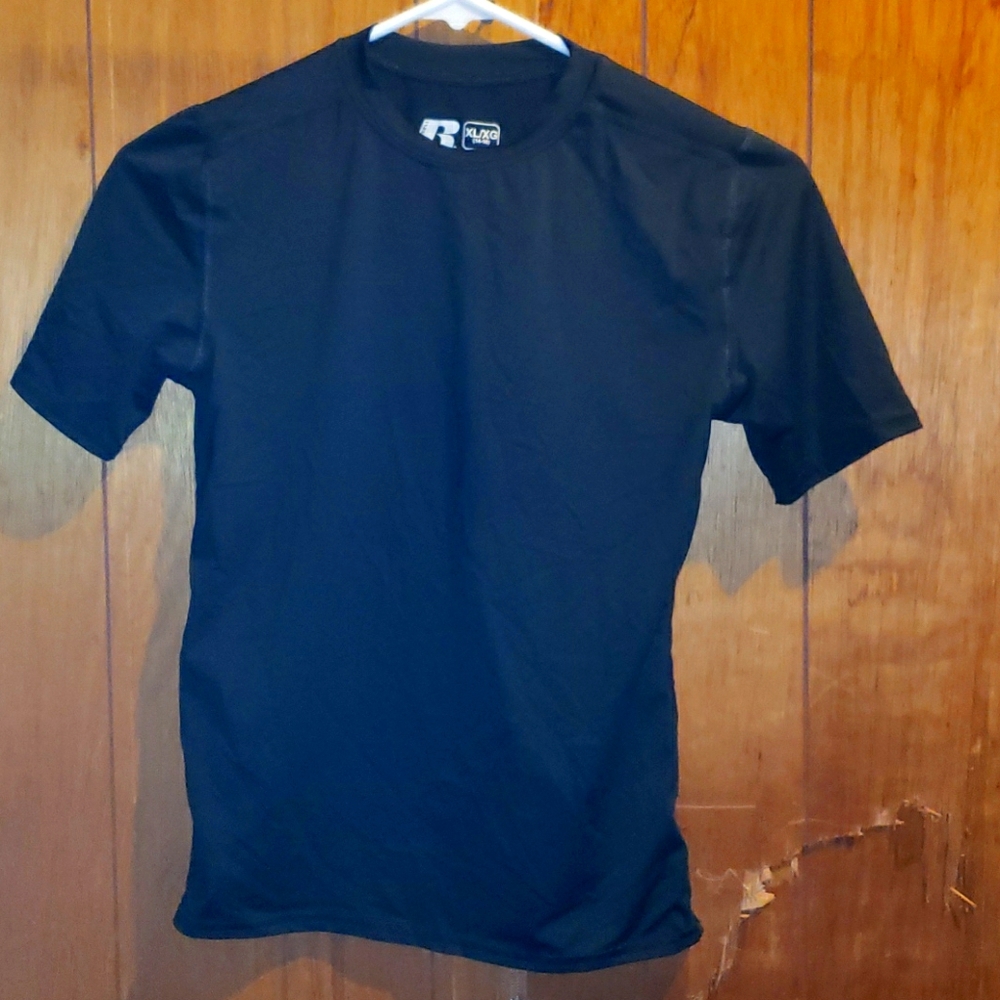 Black, Athletic Russel Shirt
